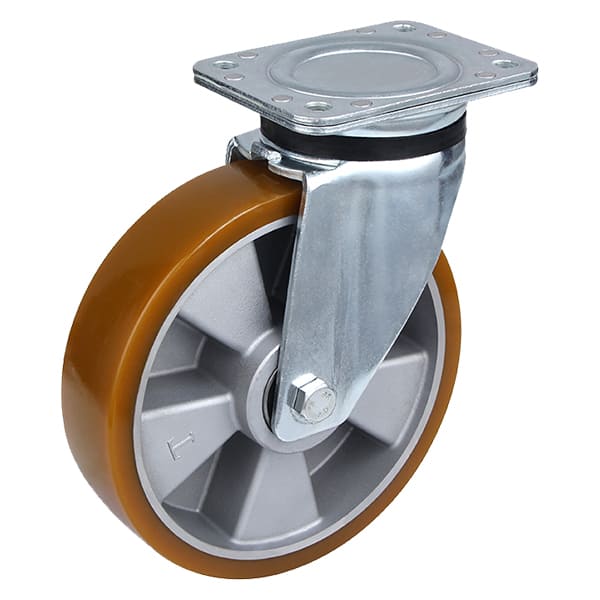 Rodas giratórias de poliuretano fundido de capacidade pesada com rotação de 360º e 1000 lb